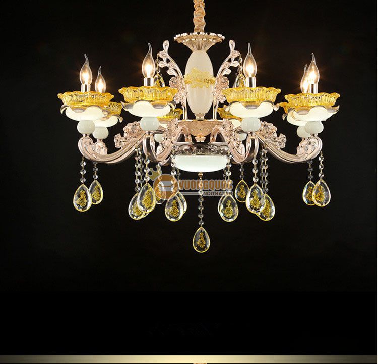 Đèn chùm pha lê nến trang trí nhập khẩu CM226-8